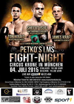 PETKO´s LMS FIGHT NIGHT | 4. Juli 2015 | Cirkus Krone